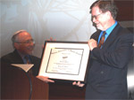 George F. Smoot receives the 2009 Oersted Medal