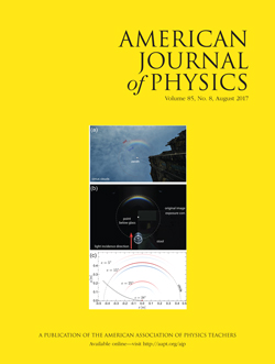 American Journal of Physics, August 2017