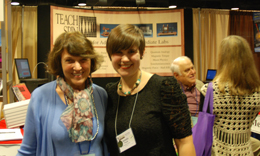 The author with Barbara Wollf-Reichert. Photo courtesy of Jonathan Reichert