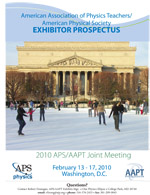 Exhibitor's Prospectus - 2010 APS/AAPT Joint Meeting (Cover) Exhibitor's Prospectus - 2010 APS/AAPT Joint Meeting (Cover)