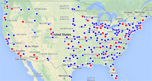 PhysTEC Institutions Map