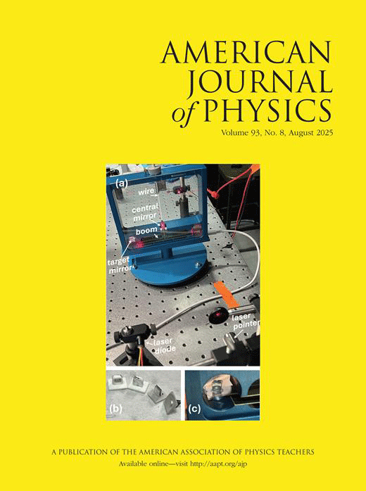 August 2025 AJP Cover image