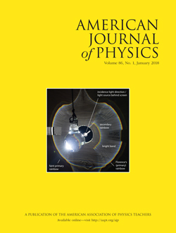 January 2018 Issue of American Journal of Physics