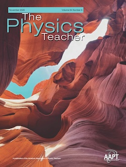 The Physics Teacher Nov 26 cover The Physics Teacher Nov 26 cover