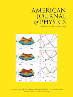 December 2016 issue of the American Journal of Physics